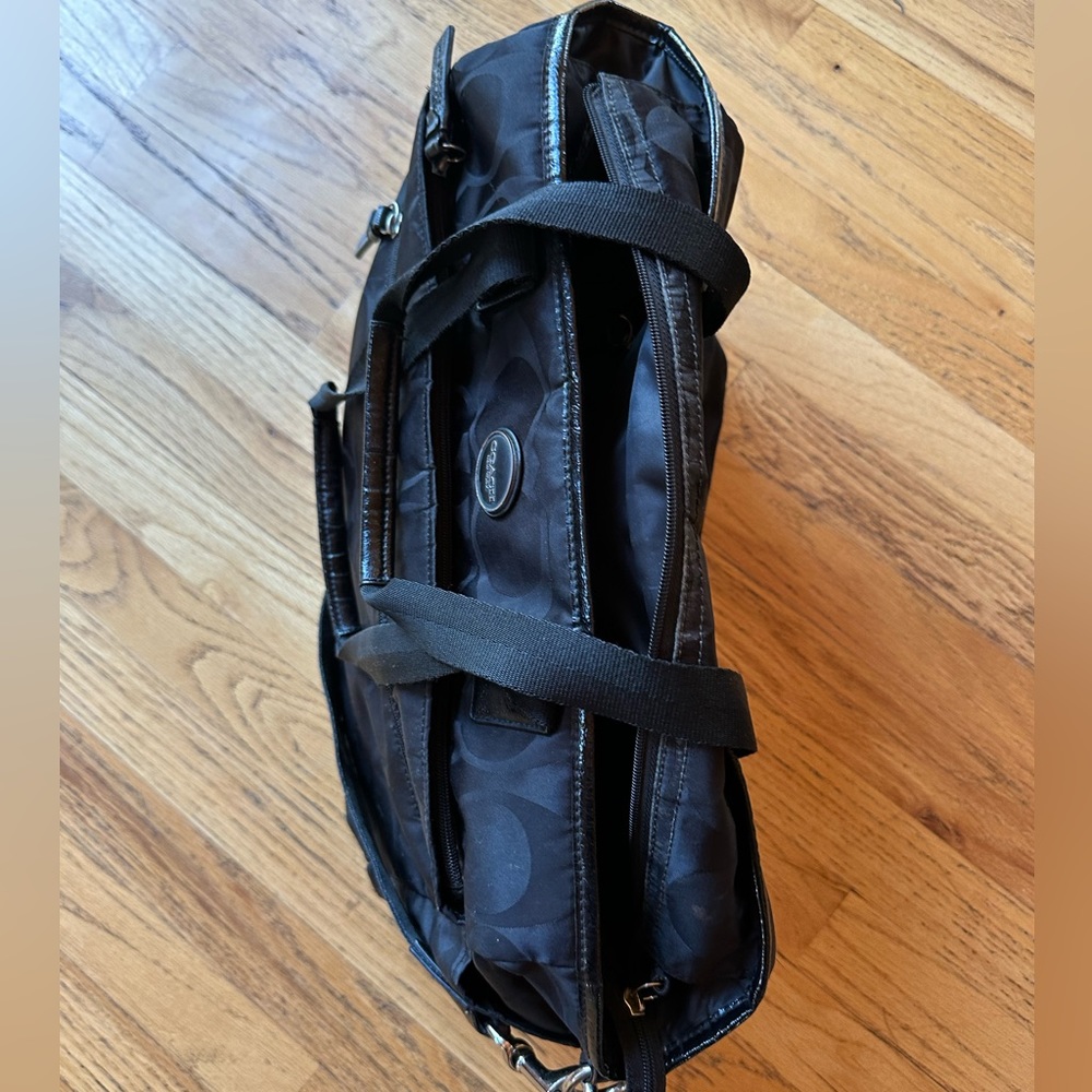 Coach Black Signature Logo Baby Bag with Shoulder Strap - Picture 2 of 8